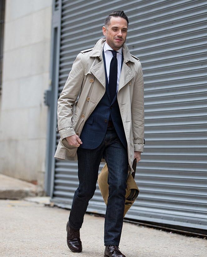Burberry Trench with Business Casual Outfit - He Spoke Style