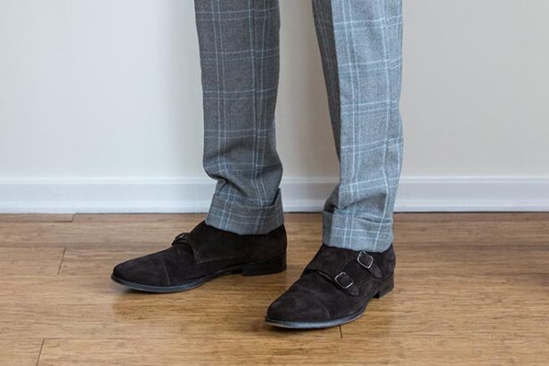 Men's Black, Flat Front, Dress Pants - 99tux