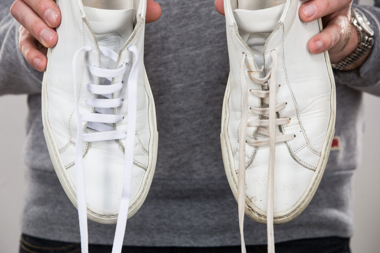 How To Clean Your White Leather Sneakers | He Spoke Style