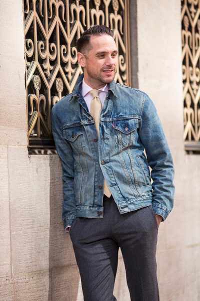 How To Wear a Denim Jacket as a Blazer - He Spoke Style