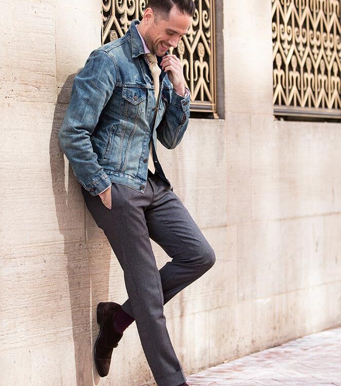 mens denim jacket levi blazer