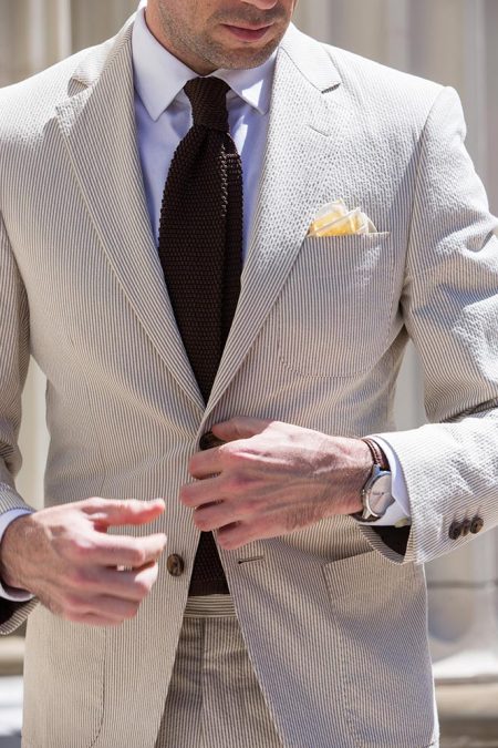 Dapper Spring Wedding Style: Seersucker Suit - He Spoke Style