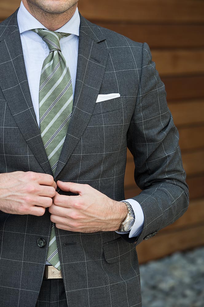 grey windowpane suit