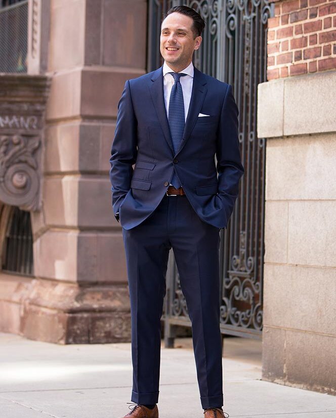 Men Navy Blue Suit Designer Wedding Dinner Tuxedo Casual Suits  (Coat+Vest+Pants) | eBay