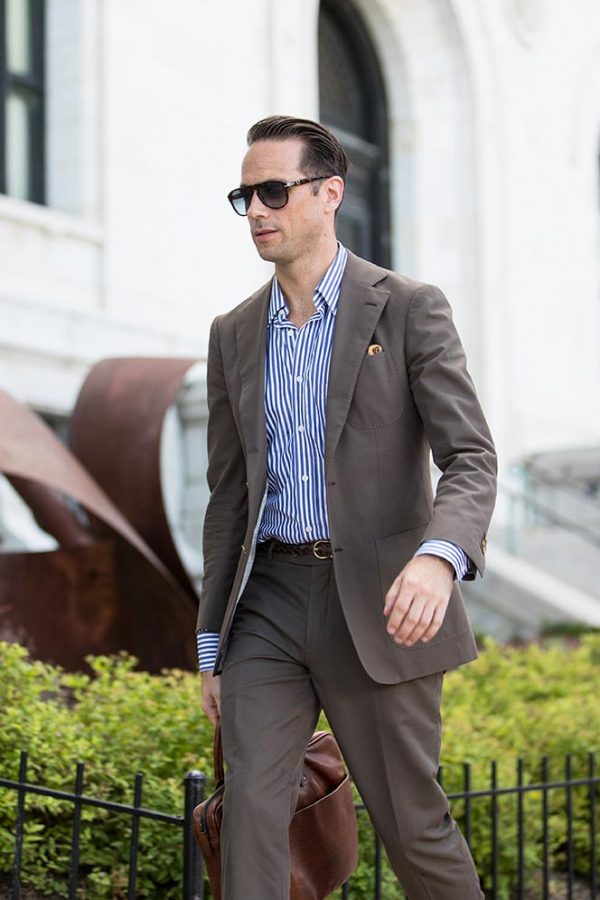 Summer Business Casual: Cotton Suit, No Tie | He Spoke Style