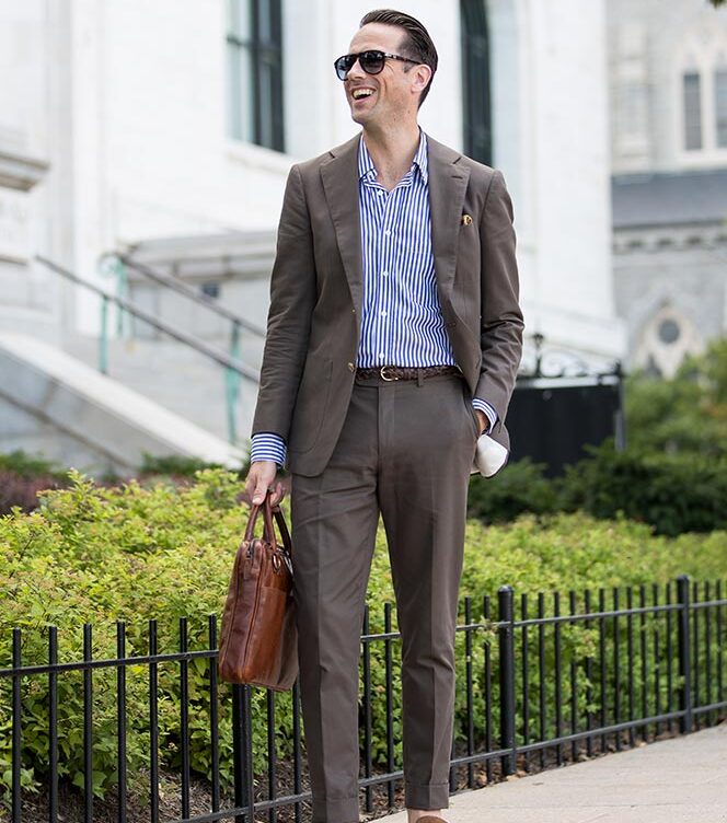 modern business casual summer suit
