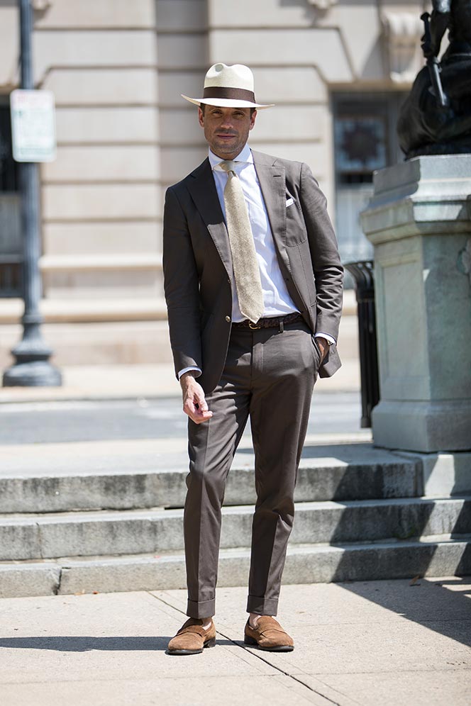 Dapper Summer: The Brown Cotton Suit - He Spoke Style