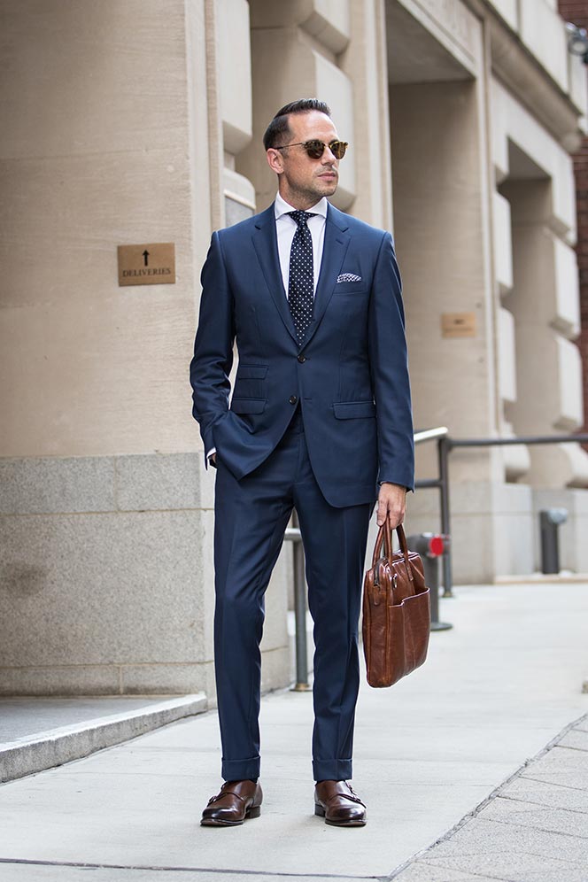 Elevate Your Style with Our 3 Piece Executive Classic Navy Blue