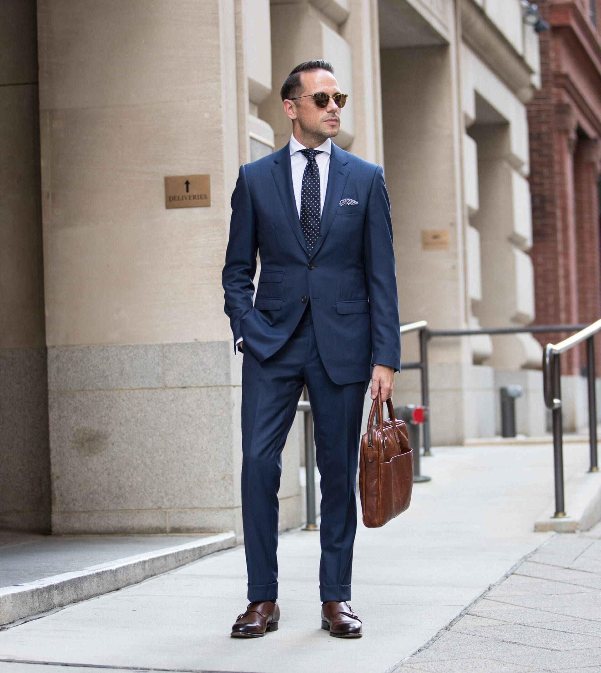Royal Blue Twill Suit | He Spoke Style