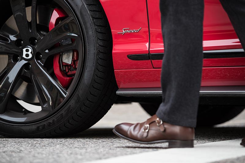 2017-bentley-continental-gt-speed-black-edition-st-james-red-tire-bespoke-brake-calipers-walking-double-monk-strap-shoes