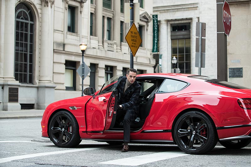 getting-out-city-street-downtown-st-james-red-color-2017-bentley-continental-gt-speed-black-edition