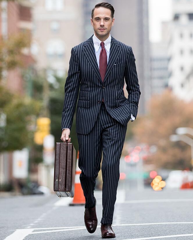 Outfit - Pinstripes and Tweed