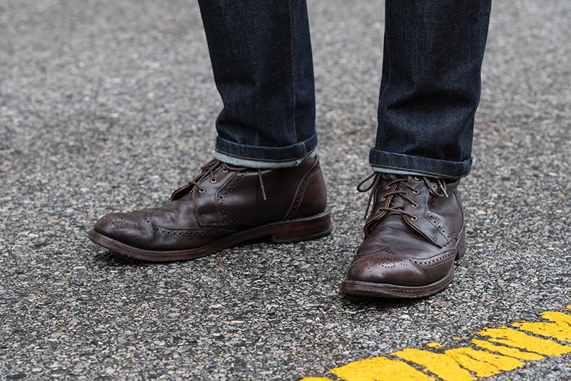 allen-edmonds-chocolate-brown-dalton-leather-boots-with-jeans-single-roll