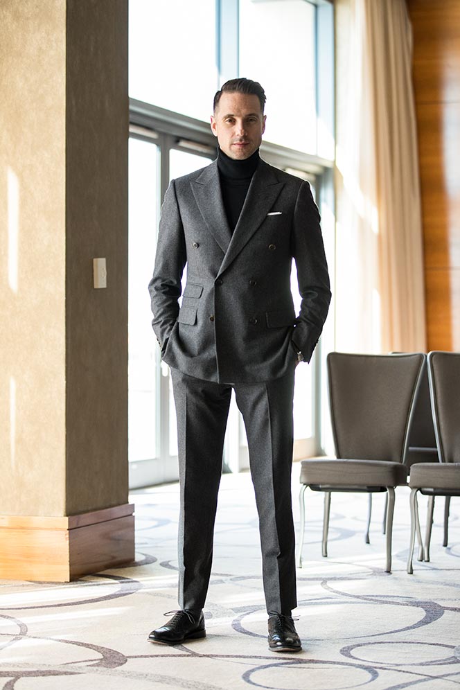 grey-double-breasted-suit-black-turtleneck-black-tie-no-tuxedo-alternative-outfit-idea-men-2