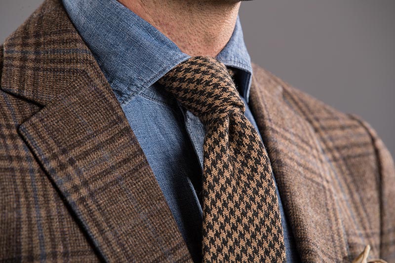 double four-in-hand knot tie