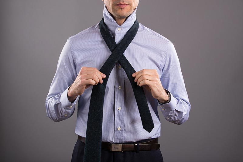 How To Tie A Four-In-Hand Knot - He Spoke Style