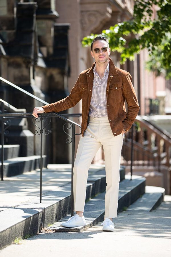 This Is How To Wear Suede And Linen Together - He Spoke Style