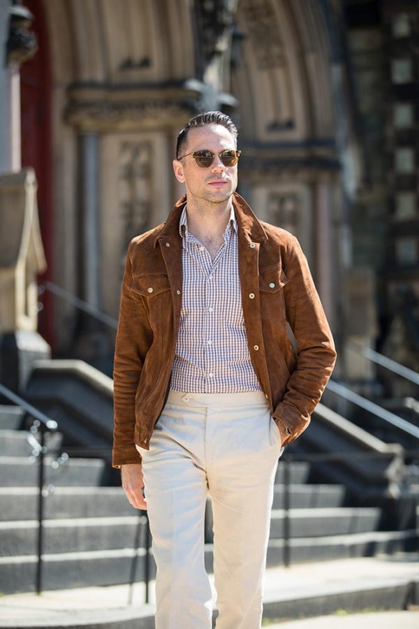 This Is How To Wear Suede And Linen Together - He Spoke Style