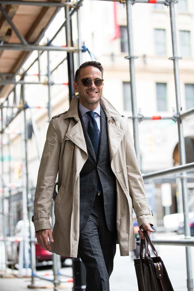 Transitional Outerwear: The 3/4 Length Trench Coat - He Spoke Style