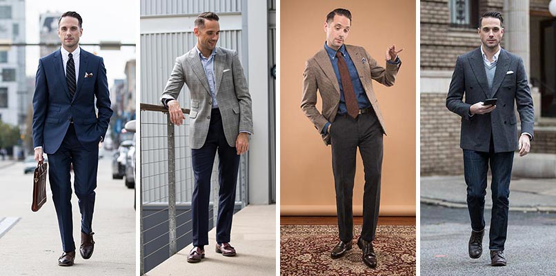 Business dress code, that is, men's business attire 