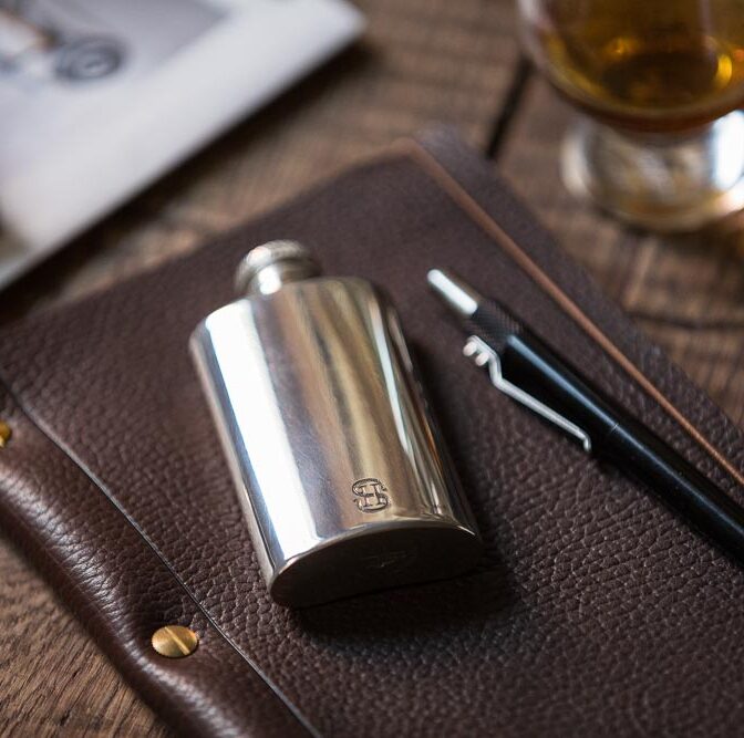 how to clean pewter hip flask