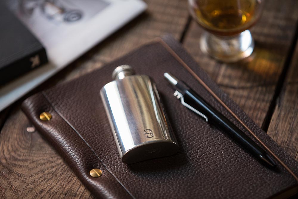how to clean pewter hip flask