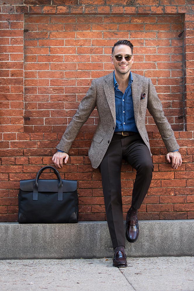 Casual Luxury: The Bennett Winch Briefcase - He Spoke Style