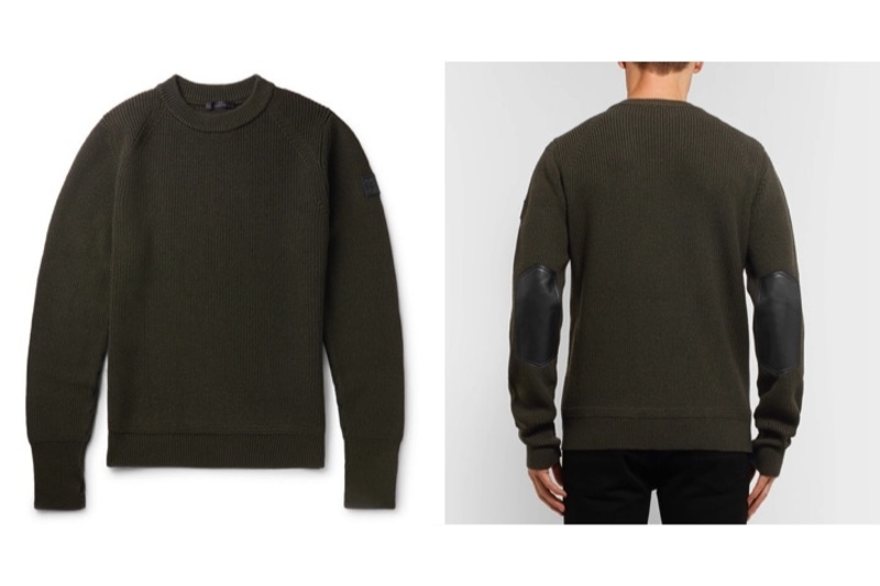 men's sweaters with leather elbow patches