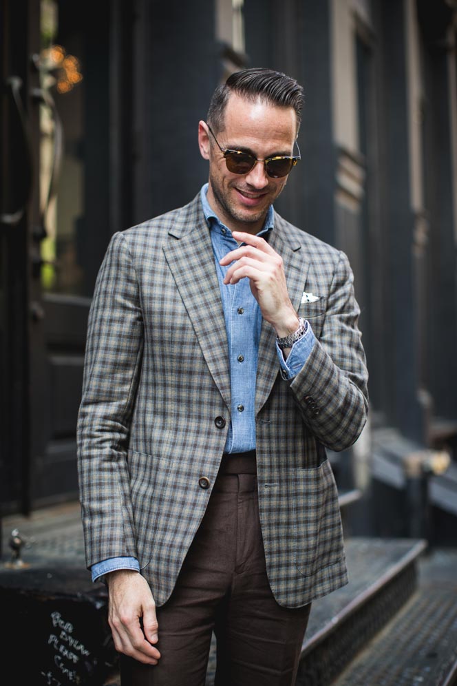 how-to-wear-gun-club-check-sport-coat-summer-outfit-ideas-for-men | He ...