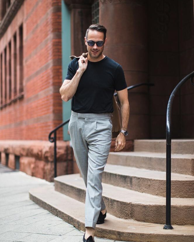 Pulling Off A T-Shirt With Dress Pants: It's Possible