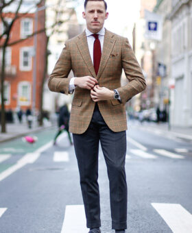 how to wear flannel trousers