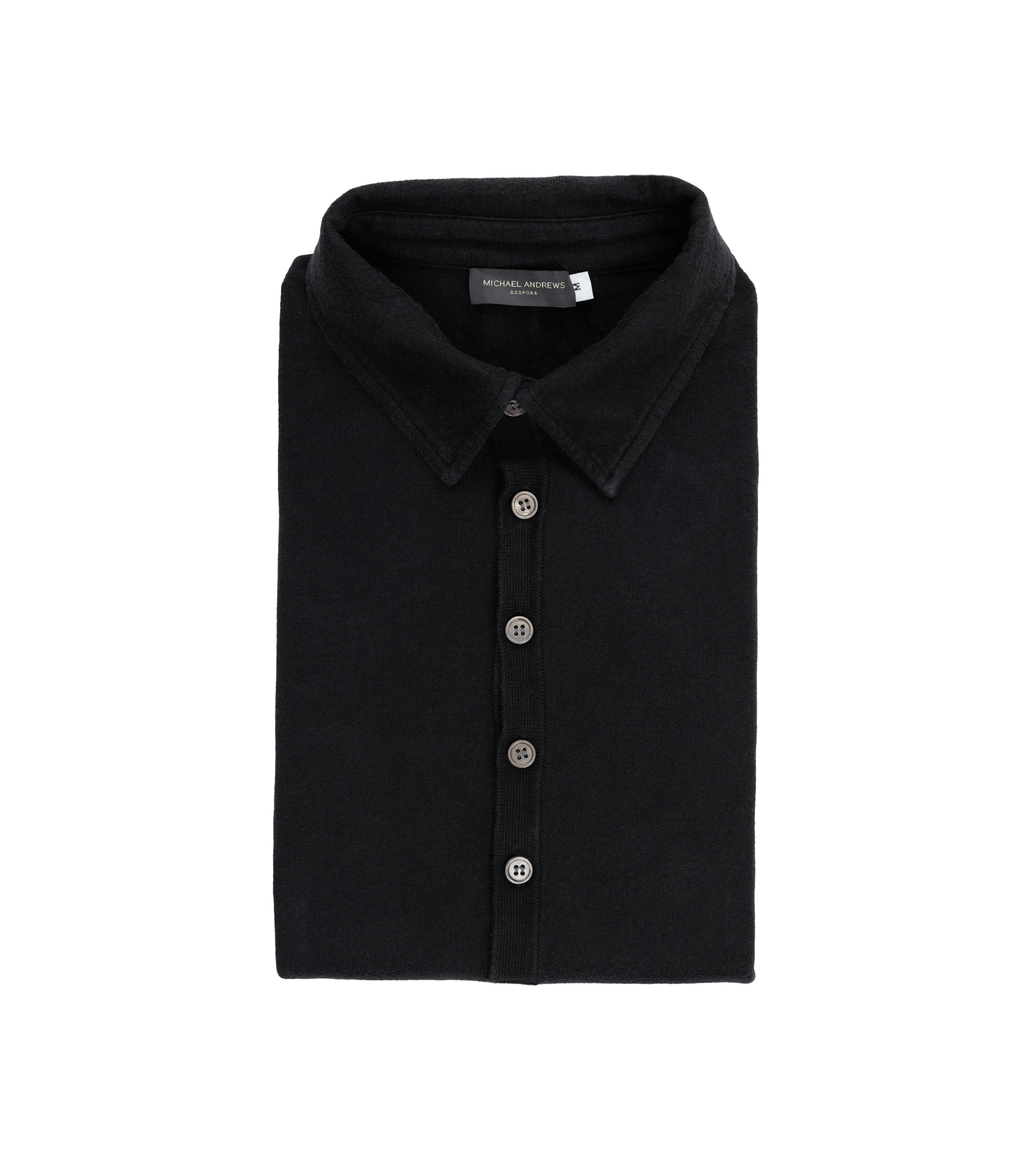 Tek Gear Black Short Sleeve 1/4 Button Up Polo Mens Size Medium