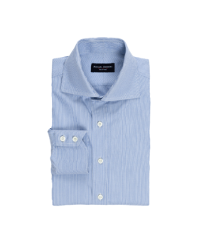Blue Micro Stripe Dress Shirt - He Spoke Style Shop