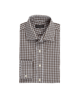 Brown Gingham Dress Shirt - He Spoke Style Shop