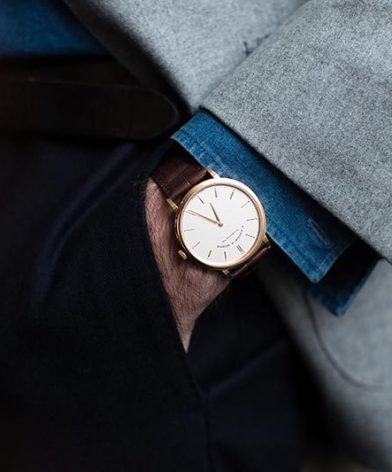 first luxury dress watch