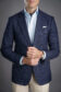Made-to-Measure Hopsack Sport Coat in Navy – Classic & Sophisticated
