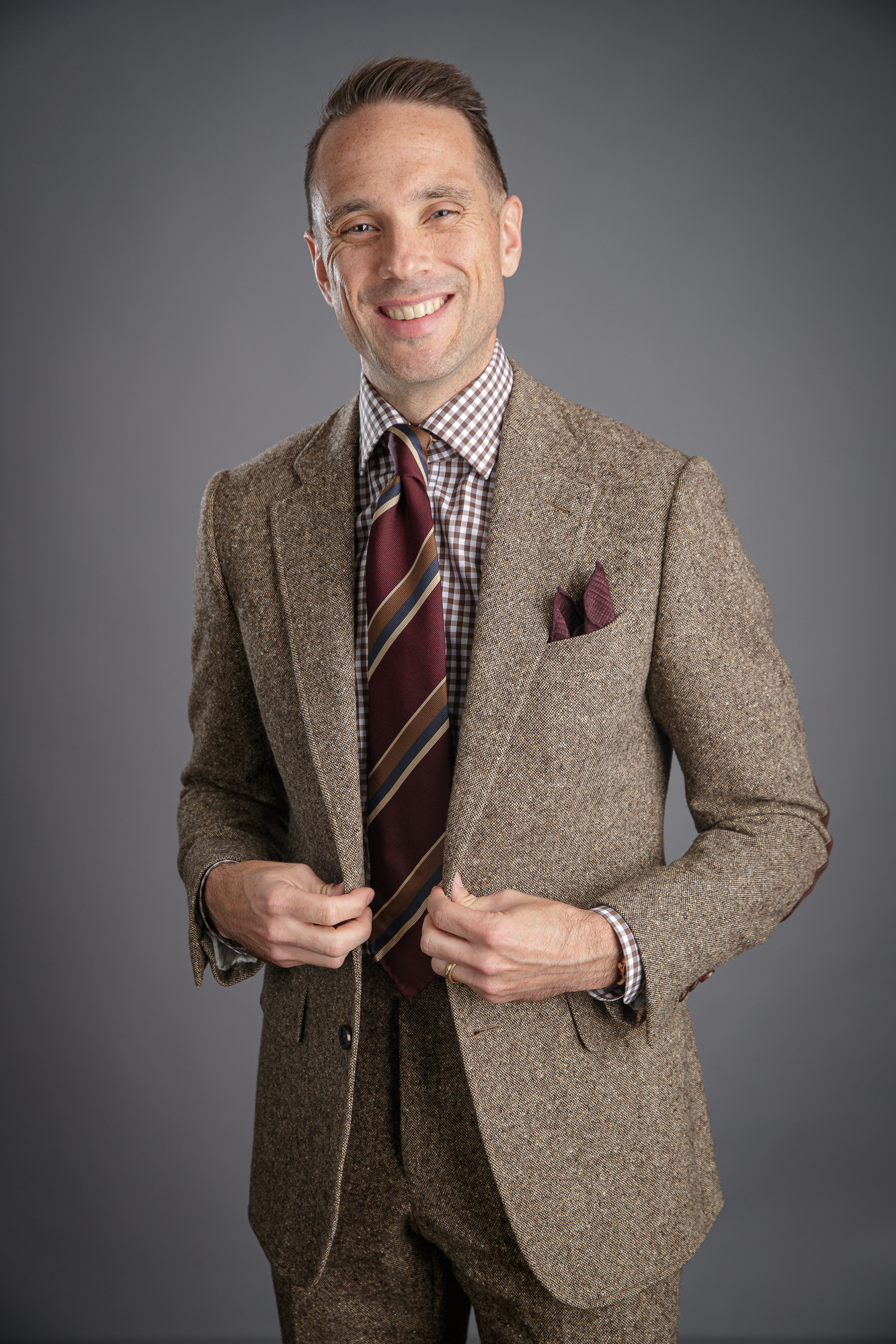 Brown Donegal Tweed Suit - He Spoke Style