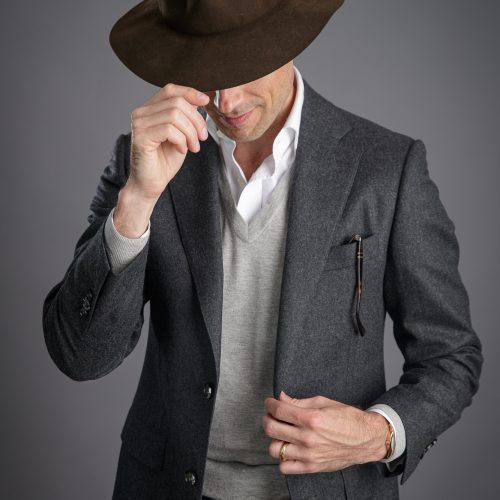 grey flannel coat