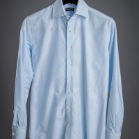 Ice Blue Oxford Cloth Dress Shirt - He Spoke Style Shop
