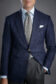 Tailored Navy Blue Hopsack Blazer – Perfect for Business Casual & Formal Looks