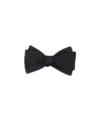 Black Silk Duchess Satin Bow Tie - He Spoke Style Shop