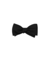 Black Silk Grosgrain Bow Tie - He Spoke Style Shop