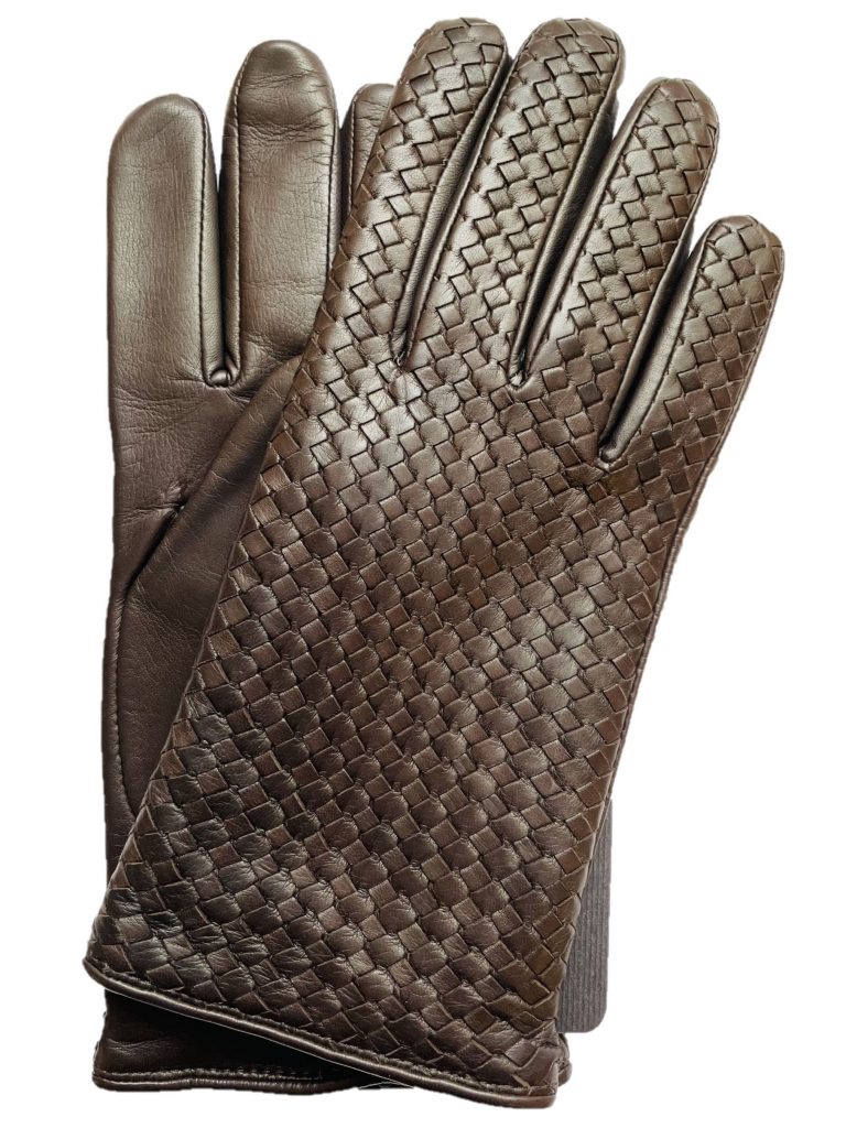 GLOVES IN BROWN WOOL WITH BOW 462285