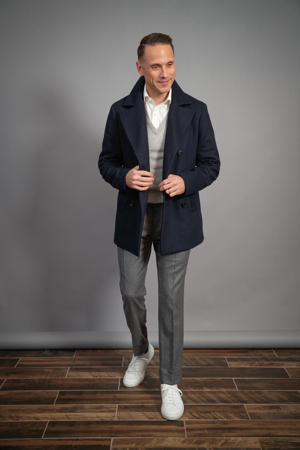 versatile-white-sneaker-outfit-with-navy-peacoat-capsule-collection-for-men
