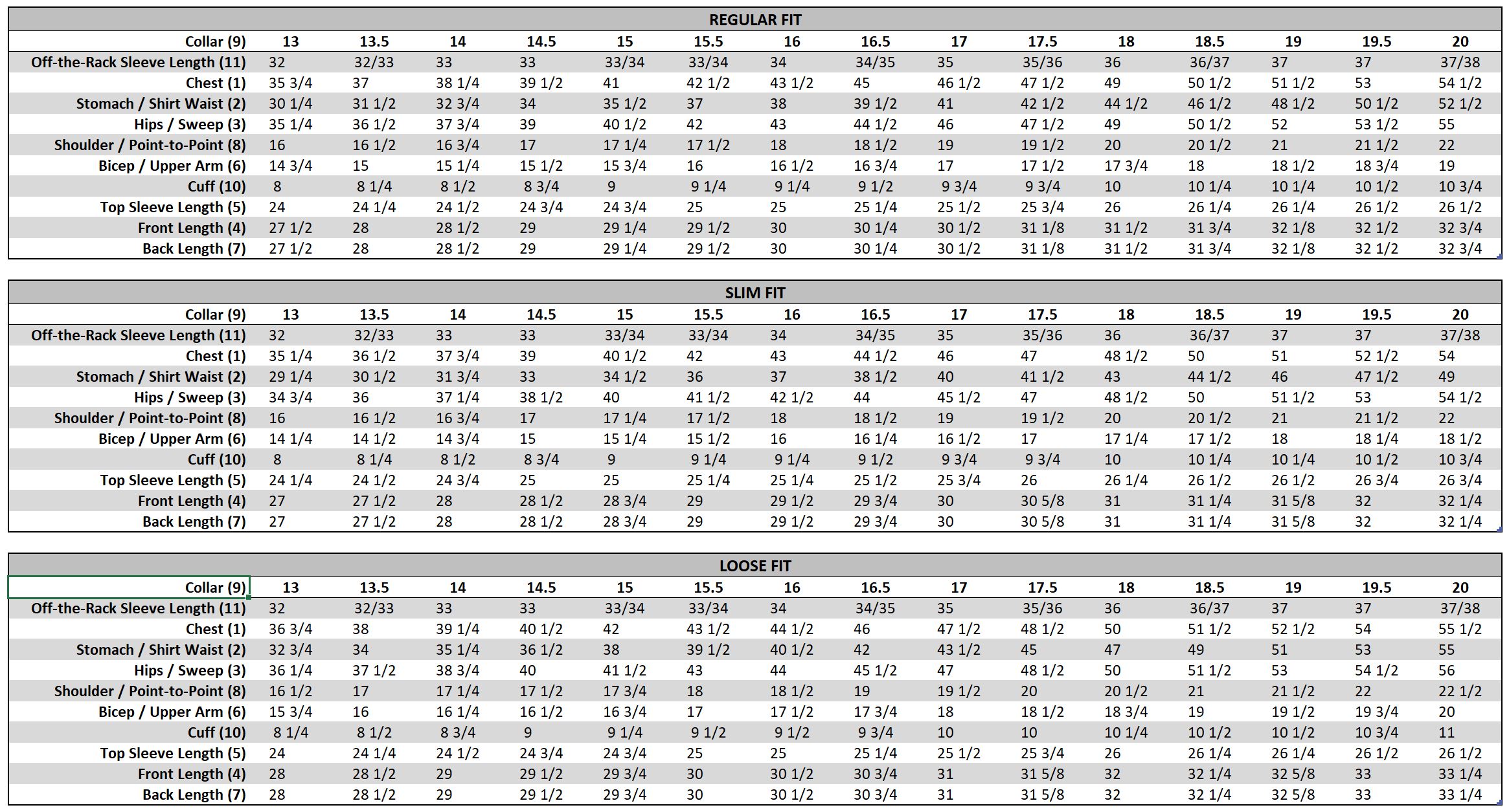 HSS OTR Shirt Sizes He Spoke Style
