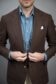 Men's Lightweight Brown Blazer in Breathable Linen