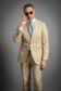 Made-to-Measure Cotton Suit in Khaki – Comfortable & Refined