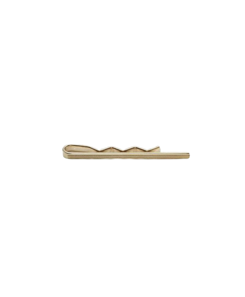 Codis Maya Etched Yellow Gold Tie Bar - He Spoke Style Shop