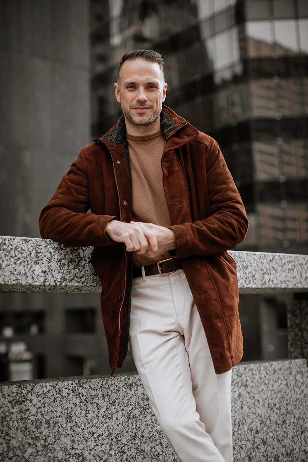 how to wear brown in winter