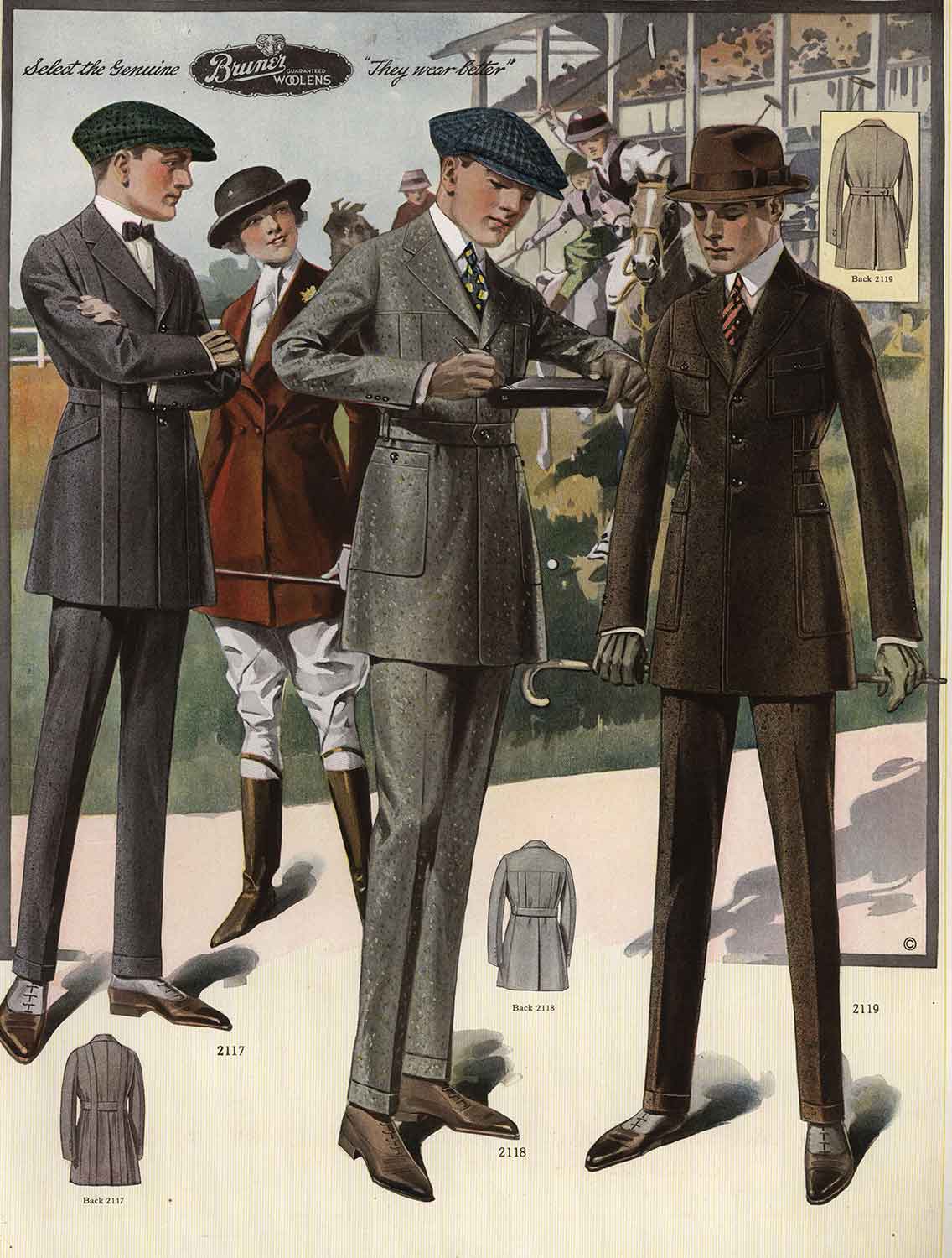Men dressed casually in the 1920s